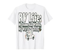 RV Life RV Life Ma Maison a des Roues, Mon WiFi est sommaire T-Shirt