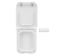 RV Power Outlet Box ABS White UV Resistant 90x115mm