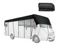 RV Roof Cover, Waterproof Trailer Shield, 256x118 inches Oxford Cloth Protector, Heavy Duty 210D Fabric, Dustproof Winter Guard, Ideal for Caravan, Traveler, Outdoor Storage, Travel Use