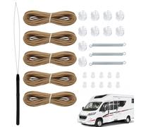 RV Shade Repair Kit - Pro | Window Blind String - Kit De Réparation De | Stores Plissés Pour VR Cordon De Rechange Et Onglets De Réparation De Stores Verticaux Pour Remorque De | 2026 Pro