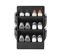 RV Shoe Storage Organizer | Oxford Cloth, 3-Layer With 4 Side Mesh Pockets | Wall Mount Over Door Hanging Rack For Campers, Caravans | Multi-Purpose Bag
