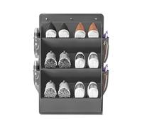 RV Shoe Storage Solutions - Oxford Cloth | 3 Tier Vertical Organizer With Mesh Pockets | Wall Mounted Space Saving Shoe Rack For Entryway Closet RV Travel Home Organization Storage Use