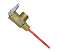 RV - Soupape de soulagement de la température et de la pression 99 ℃ 10 bar - Soupape de sécurité pour réservoir d'eau chaude - Dispositif de sécurité avec sonde d'extension pour bâtiments