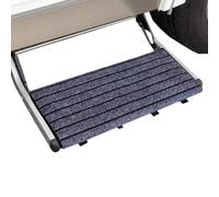 RV Step Covers - 18 inch Wide Non Slip Mat, Heavy Duty Adjustable Ladder Pad, Motorhome Accessory for Trailer Steps, Outdoor Travel Camping, Tailgate and Party Safety | with Easy Installation
