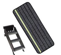 Rv Step Covers - Motorhome Step Doormat, Stair Treads Carpet, Dark Green Glow-In-The-Dark Anti-Slip Traction Tape, Glue-Free Self-Adhesive Anti-Slip And Dustproof Mats For Home, Outdoor, And Rv Use.