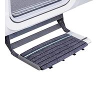 RV Step Rug - Trailer Step Protectors Replacement, Nonskid Rubber Backing, All Weather Resistant Fabric, Easy Trim Fit Design | Essential Camping Accessory for Beach Muddy Terrain Snowy Conditions