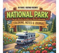 RV Travel Visiting Yosemite National Park, Color Your Memories and Make Every Moment Unforgettable,: A Coloring Book, Notes and Journal for Adults
