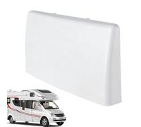 RV Vent Cover - Side Wall Extraction Exhaust Accessory, Weatherproof Motorhome Airflow Protector | Sturdy White PP ABS Shell, Caravan Ventilation Hood Weighted 380g for Outdoor Travel Campers