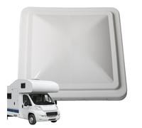 RV Vent, Wind-Up Rooflight for Caravan, Weatherproof Design, UV-Resistant Ventilation Cover, Trailer Roof Hatch, Ideal for Van Conversion Motorhome Travel Winter Repair Use, White, Black
