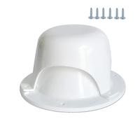 RV Ventilation Cap, Adjustable Plumbing Roof Cap, 5.31x2.99 Inch RV Vent Cover with Design, Trailer and Camper Roof Replacement, White Vent Caps with Easy Installation, Camping Vehicle Accesso