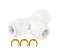 RV Water Pipe Connectors, 1/2 Inch Quick-Connect Hot Cold Water Fittings, 12mm Male Threaded Elbows Tees Straight-Insertion, For RV Camper Van Marine Plumbing System, Set Of Multiple Pieces