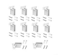 RV Window Rod Bracket 10 Pack White Plastic Support