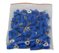RV2-3 Bleu 22-16 AWG 1.5-2.5mm2 Isolé Anneau Terminal Connecteur Câble Connecto Fil 100 PCS/Pack RV2.5-3 RV