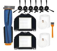 RV2310AE Pièces de rechange pour aspirateur Shark RV2310AE Matrix Robot Kit d'accessoires 1 brosse principale, 6 brosses latérales, 2 filtres, 2 filtres en mousse, 1 brosse de nettoyage