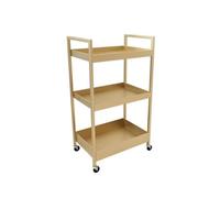 Rv2sGf3kH Chariot de Cuisine Chariot de Rangement, Support for Salon beauté et manucure, for Fleurs, à roulettes en Fer for Art(Golden)