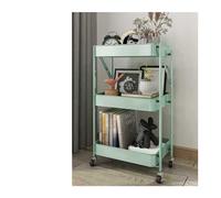 Rv2sGf3kH Chariot de Cuisine Chariot Pliant Mobile De Cuisine, Support Rangement, Au Sol Multicouche, Collation Salon, for Panier Légumes(Green)
