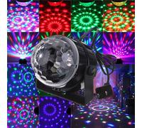 Rvb LED effet d'éclairage de scène 5 W voix contrôle sonore cristal magique boule Laser éclairage de scène partie Disco Club DJ lumières lampe