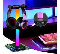 RVB support de casque support de casque, support de casque, support de casque LED Gaming PC atmosphère lumière table lampe déco support de casque