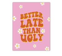 RVBLRDSE Funny Bathroom Quote Posters, Vintage 60s 70s Hippie Style Wall Art Set, Retro Decor for Restroom, Small Space, Gift for Her, Humorous Home Print(Unframed,08x12inch(20x30cm))