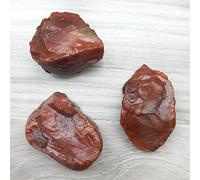 RVBLRDSE Pierre d'agate de feu Cristal Brut Brut cornaline Rouge Pierre précieuse Naturelle Jardin Aquarium Cristaux et Pierres de décoration de la Maison Artisanat aléatoire 1pc Crystal Specimen