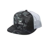 RVCA Adjustable Snapback Trucker Hat Chapeau, Camion/Camouflage Noir, Taille Unique Homme