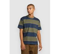 RVCA Dayshift Stripe T-Shirt bleu M