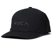 RVCA Flexfit Curved Brim Fitted Hat Casquette de Baseball, Noir, Taille L Homme