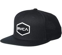 RVCA Hat Chapeau, Casquette Snapback Noir/Blanc, Taille Unique Homme