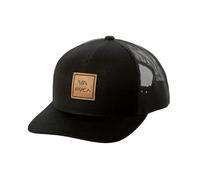 RVCA Men's Adjustable Snapback Brim Hat, Curved Trucker/Black, 1SZ