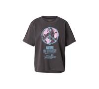 RVCA T-shirt 'GLOBAL' bleu clair / gris foncé / rose clair, Taille S