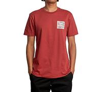 RVCA T-shirt graphique à manches courtes et col rond pour homme, Va All the Way/Garnet, L