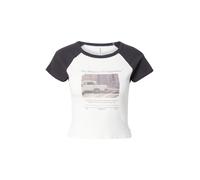 RVCA T-shirt 'WELCOME' orange / noir / blanc cassé, Taille XS