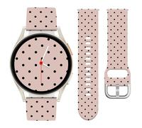 Rvciby 20mm Silicone Bracelet Imprimé Compatible avec Samsung Galaxy Watch 7 6 5 4 FE 40mm 44mm, Silicone Étanche & Résistant Pour Vivoactive 5/Vivoactive 3,Femmes,Motif de point d'onde