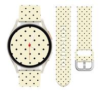 Rvciby 20mm Silicone Bracelet Imprimé Compatible avec Samsung Galaxy Watch 7 6 5 4 FE 40mm 44mm, Silicone Étanche & Résistant Pour Vivoactive 5/Vivoactive 3,Femmes,Motif de point d'onde