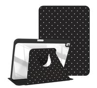 Rvciby 360 Rotating 10.2 Pouce Coque pour iPad 9e/8e/7e génération 2021/2020/2019,Et 10.5 Pouce Air 3 2019/Pro 10.5 2017, Étui avec Pen Holder,Fonction de réveil Automatique du Sommeil,Motif à Pois