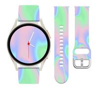 Rvciby Bracelet Silicone Marbré 20mm Compatible Avec Samsung Galaxy Watch 7 6 5 4 FE 40mm 44mm,Étanche & Résistant, Alternative Durable Pour Vivoactive 5/Vivoactive 3