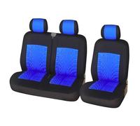 RVEVFBKBAL Voiture 2 + 1 Type Housses Siège Protecteurs Siège Voiture Universels pour Citroën pour Jumpy 2005(Bleu)