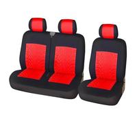 RVEVFBKBAL Voiture Housse Siège Voiture 2 + 1 Universelle pour Citroën pour Jumpy 2005(Rouge)