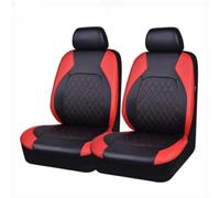 RVEVFBKBAL Voiture Housse Siège Voiture Universelle Cuir PU pour Mazda 3 CX-5 2 5 6 CX-3 CX-4 CX-7 CX-9 RX-8 CX-30 CX-50(Noir Rouge 2 Places)