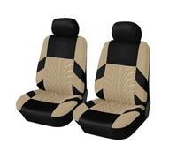 RVEVFBKBAL Voiture Housses Siège Auto 2 + 1 pour Citroën pour Jumpy(Beige 2pcs)