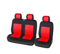 RVEVFBKBAL Voiture Housses Siège Auto 2 + 1 pour Citroën pour Jumpy(Rouge)