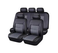 RVEVFBKBAL Voiture Housses Siège Auto Universelles Cuir pour MG HS 5(5 pièces Grises)