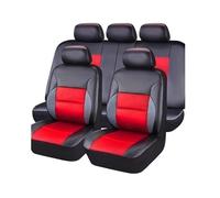 RVEVFBKBAL Voiture Housses Siège Auto Universelles Cuir pour MG HS 5(5 pièces Rouges)