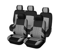 RVEVFBKBAL Voiture Housses Siège Intérieures Voiture Universelles pour Smart pour Two 451(Gris-5PCS)