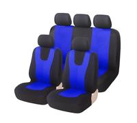 RVEVFBKBAL Voiture Housses Siège Voiture Coussin Protection pour Citroen C2 C3 C4 pour Cactus C5 pour Picasso C6 DS3 DS4 DS5(5Seats-Blue)
