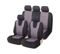 RVEVFBKBAL Voiture Housses Siège Voiture Coussin Protection pour Citroen C2 C3 C4 pour Cactus C5 pour Picasso C6 DS3 DS4 DS5(5 Places - Gris)