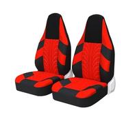 RVEVFBKBAL Voiture Housses Siège Voiture Universelles Protecteur Siège pour Citroen C1(2 pièces Rouge)