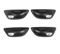 RVEVFBKBAL Voiture LHD RHD Poignée Porte Intérieure Couvercle Cuve pour B&MW Série 5 F10 F11 F18 2010-2017(4 pièces Noires)