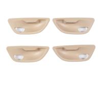 RVEVFBKBAL Voiture LHD RHD Poignée Porte Intérieure Couvercle Cuve pour B&MW Série 5 F10 F11 F18 2010-2017(4 pièces Beiges)