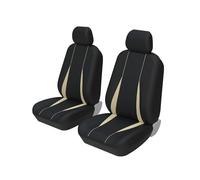 RVEVFBKBAL Voiture pour citroën C1 2008 Housses Siègeauto Universelles Protecteurs Siège(Beige Front Pair)